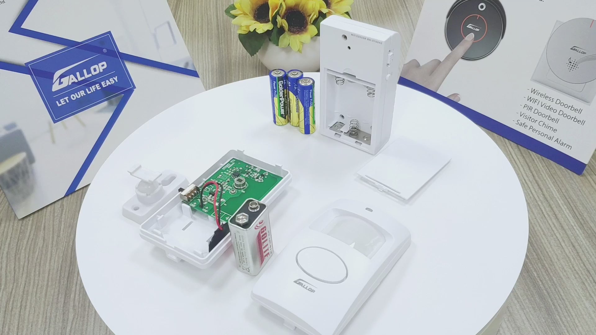 Motion Sensor Alarm Battery Powered